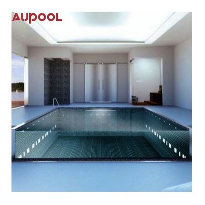 Fenêtre de piscine en acrylique préfabriquée extérieure avec protection UV et conception de débordement