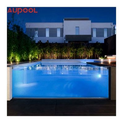 Couverture de piscine en plein air avec une surface acrylique transparente et une dureté de surface élevée