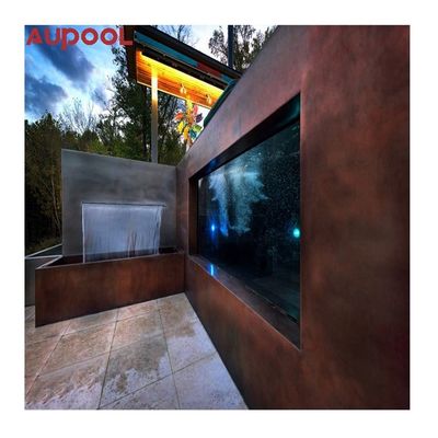 Couverture de piscine en plein air avec une surface acrylique transparente et une dureté de surface élevée