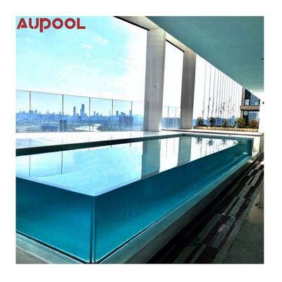Plaque de verre acrylique transparente de luxe durable pour piscines et aquariums de poissons
