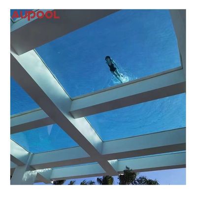 Maison modulaire de 6 mètres de long sous terre pleine acrylique 12 personnes piscine pour grande piscine extérieure