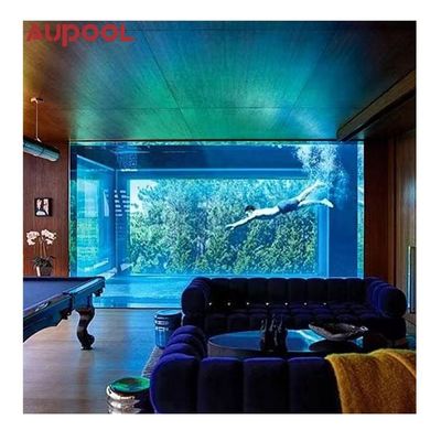 Piscine extérieure préfabriquée acrylique Plexiglas de luxe Structure en acier Piscine