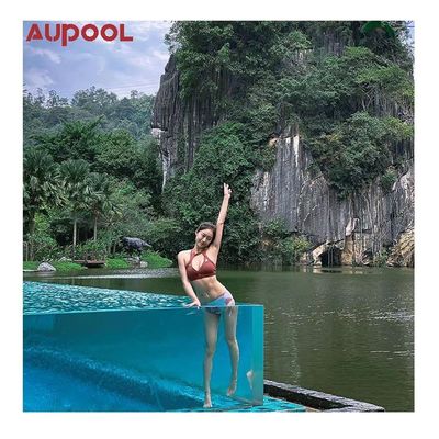 Piscine supérieure sans fin Structure en acier préfabriquée Piscine à bras