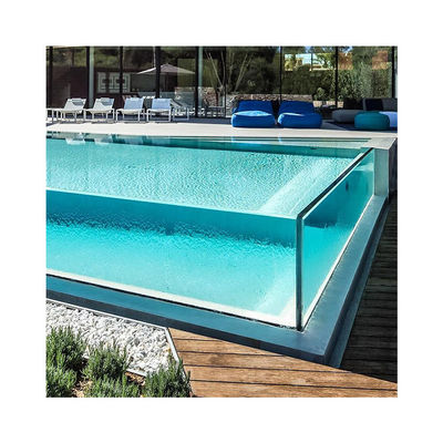 Piscine familiale supérieure réservoir de poissons acrylique à bord négatif pour piscines