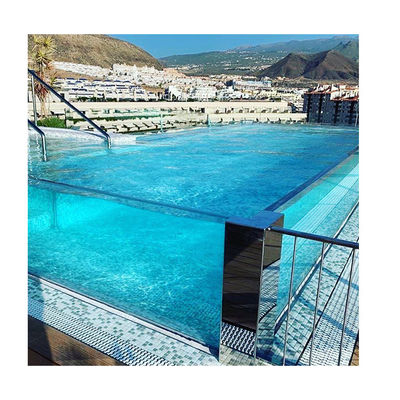 Maison de jardin piscine en plastique acrylique prix des murs acryliques pour la demande du client