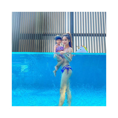 Piscine acrylique de taille personnalisée pour les hôtels modernes 50 mm d'épaisseur Piscine acrylique transparente