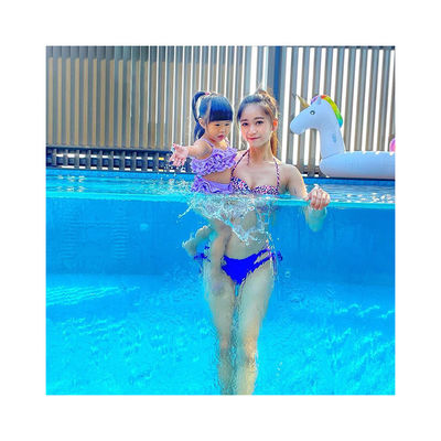 Piscine personnalisée durable au-dessus du sol piscine acrylique avec fonctionnalité épique