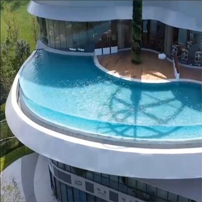 Plaque en plastique acrylique transparent abordable pour piscine familiale