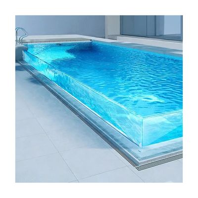Service de coupe Aupool Villa vitrée transparente pour la piscine de l'hôtel