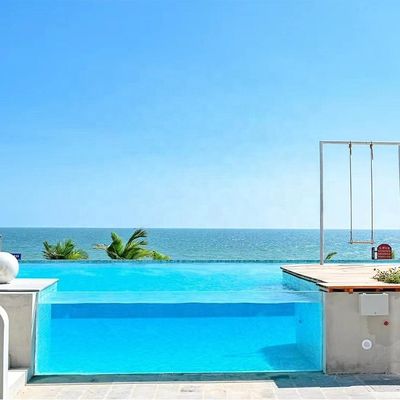 Hôtel personnalisé avec panneau de verre acrylique piscine en fibre de verre avec 100% Virgin PMMA Aupool