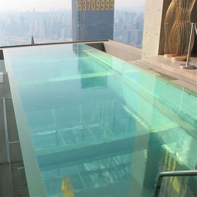 Piscine familiale durable AUPOOL Piscine en acrylique transparente de design moderne extérieure