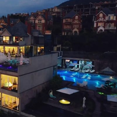 Demandes du client piscine acrylique pour Aupool Famille d'accueil en plein air transparente claire