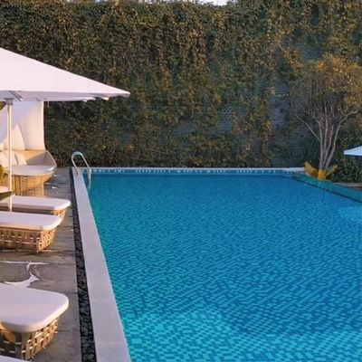 Piscine en plastique transparente avec piscine en verre acrylique avec pompe à air
