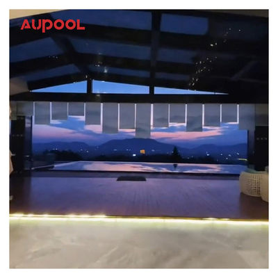 Piscine en fibre de verre avec bordure de bronzage de taille personnalisée et supérieure