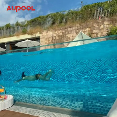 Piscines piscine extérieure verre épais feuille de plastique transparente piscine acrylique