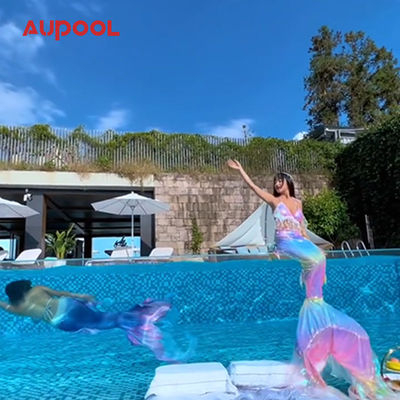 Panneau de fond et de côté transparent de 100 mm pour la piscine de Aupool