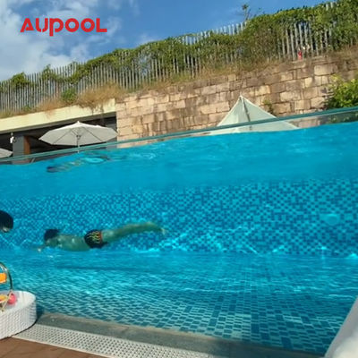 Panneau de fond et de côté transparent de 100 mm pour la piscine de Aupool