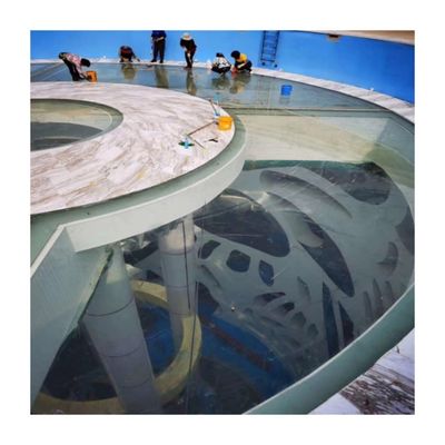 Panneau acrylique transparent parfait pour les piscines au-dessus du sol en extérieur