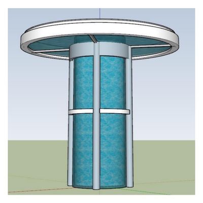 Panneau acrylique transparent parfait pour les piscines au-dessus du sol en extérieur