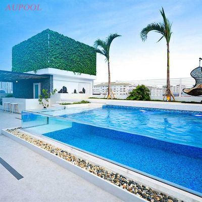 Hôtel piscine suspendue fenêtre transparente en acrylique à multi-faces