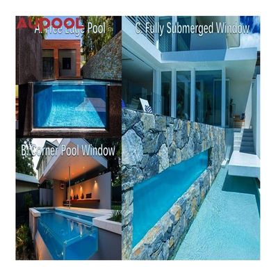 Nettoyeur de piscine transparent Nettoyeur de tête triangulaire à vide pour piscine familiale