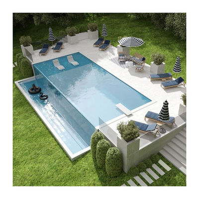 Ensemble complet 50 mm 80 mm Murs en plexiglas Folioles acryliques de verre Piscine pour la diaphane