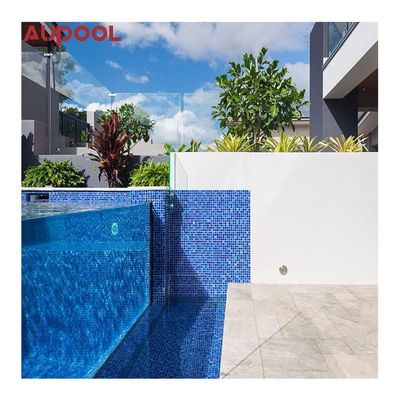 Piscine en fibre de verre acrylique au-dessus du sol pour une expérience d'océanarium de luxe en plein air