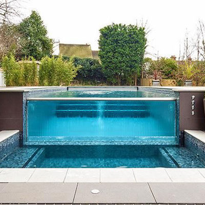 Piscine intérieure avec la luxueuse piscine noire personnalisée d'Aupool