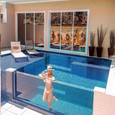 Piscine intérieure avec la luxueuse piscine noire personnalisée d'Aupool