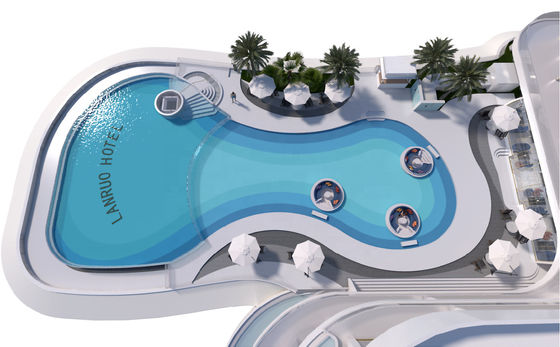 Système de filtre de piscine préfabriqué pour l'eau claire et peu d'entretien dans la piscine acrylique